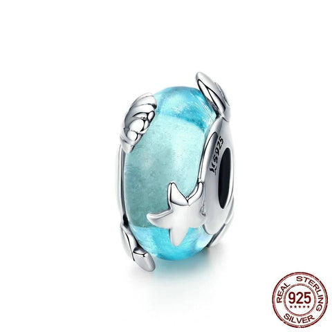 Light Blue Murano Glass Beads