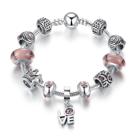 Charm Bracelet with Heart Pendant
