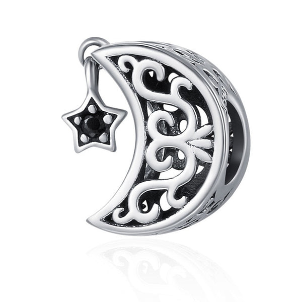 Moon and Star Charm