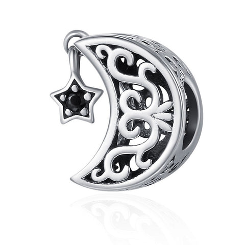 Moon and Star Charm