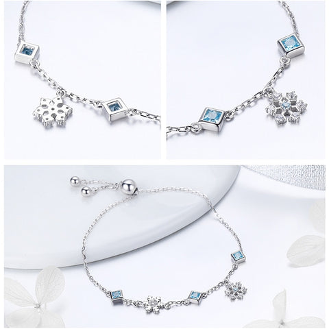 Winter Snowflake Link Bracelet