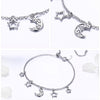 Elegant Moon and Star Bracelet