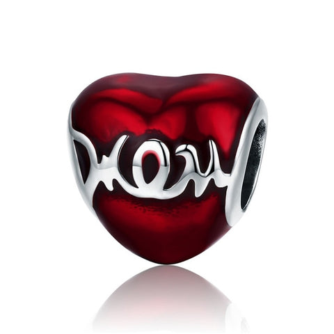 ECG & Red Enamel Beads