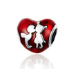 ECG & Red Enamel Beads