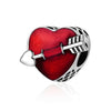 ECG & Red Enamel Beads