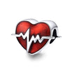 ECG & Red Enamel Beads