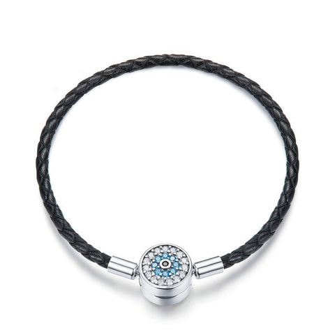 CZ Leather Bracelets