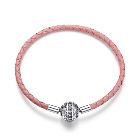CZ Leather Bracelets