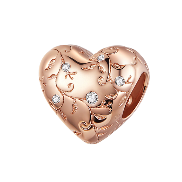 European Patterns Heart  Charm