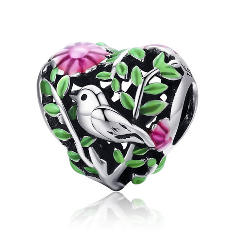 Bird in the Woods Charm