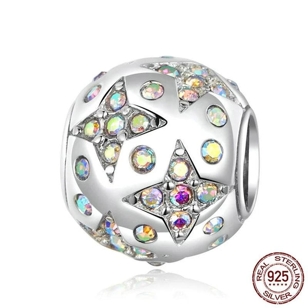 Light Bright Stars Round Charm