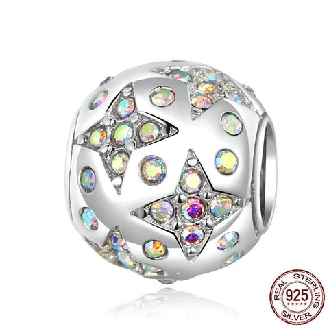Light Bright Stars Round Charm