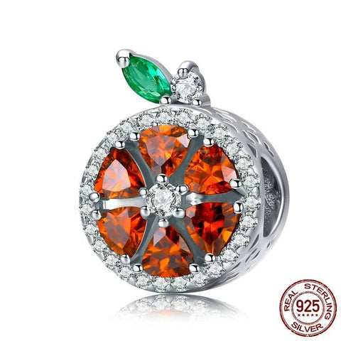 Grapefruit Round Beads