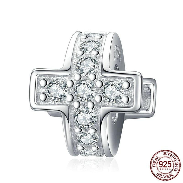 Dazzling Cross Metal Beads
