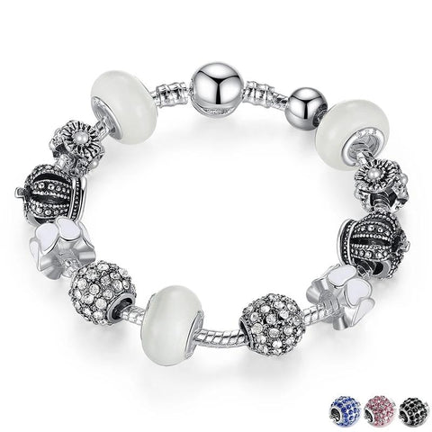 Royal Crown Charm and Crystal Ball