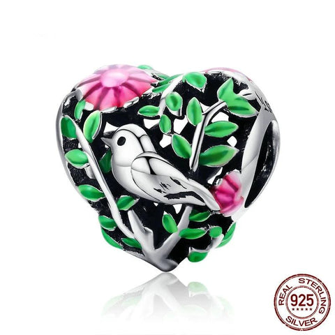 Bird in the Woods Charm