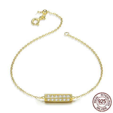 Geometric Square Chain Bracelet