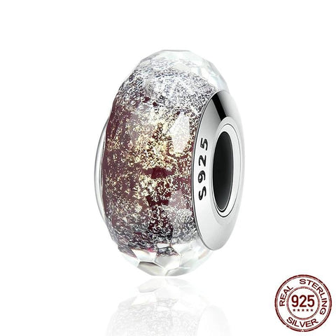 Silver European Pattern  Charm