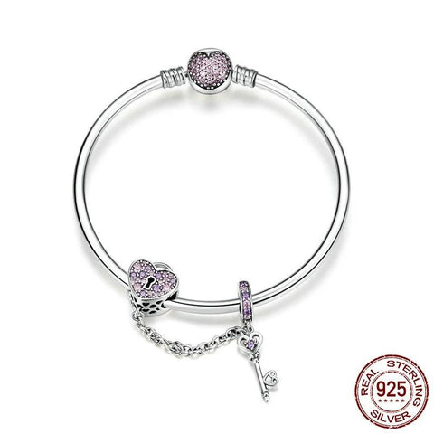 Love Key Heart Shape Bracelets