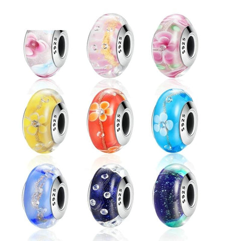 16 Style Murano Charm Beads