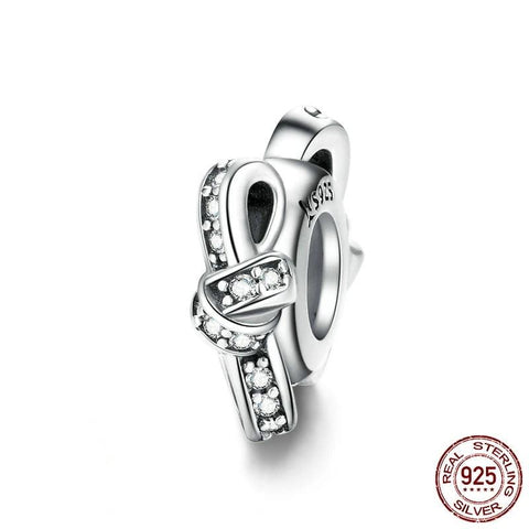 CZ Knot Charm Stopper