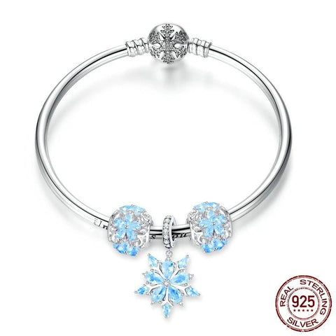 Winter Snowflake Bangle