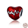 ECG & Red Enamel Beads