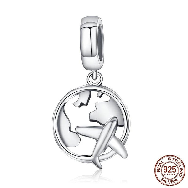 Dream Map & Plane Charm