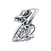 Number Beads  Charm