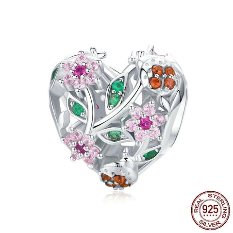 Pink Flower Beads