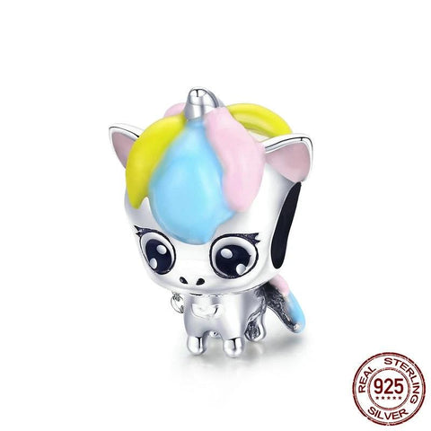 Enamel Licorne Beads