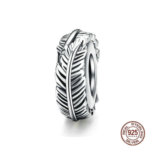 Bohemia Feather Spacer Charm