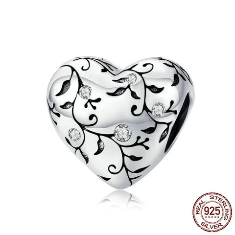 European Patterns Heart  Charm