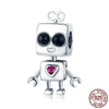 Robot Girls Boys Charm