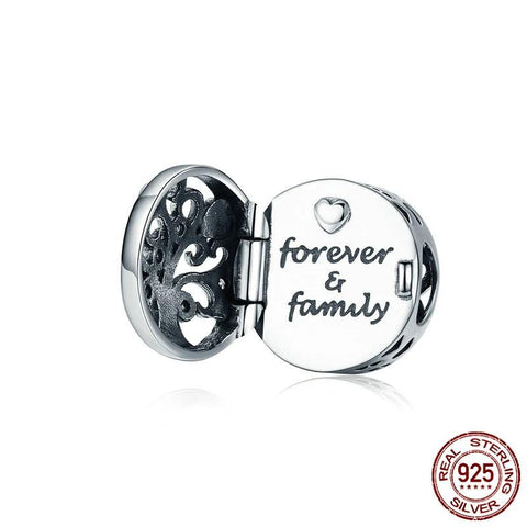 Family Tree Round Charm