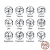 Zodiac Round Metal Beads