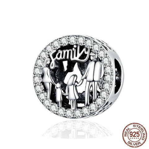 Family of Four Round  Beads
