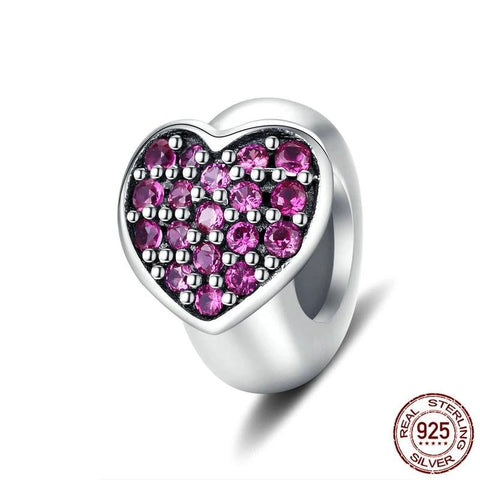 Heart Silicone Stopper Charm