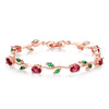 Leaf Chain & Link Bracelet