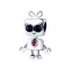 Robot Girls Boys Charm