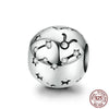 Zodiac Round Metal Beads