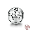 Zodiac Round Metal Beads
